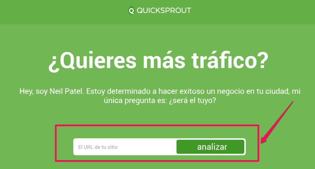 Llamado a la acción de Quicksprout